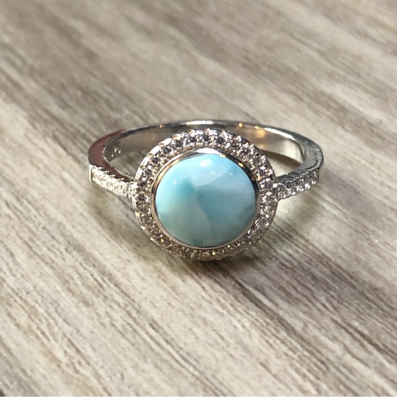 Larimar Sterling Silver Ring - Picture 8 of 12